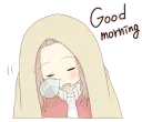Unmotivated Girl EN @nekosticker